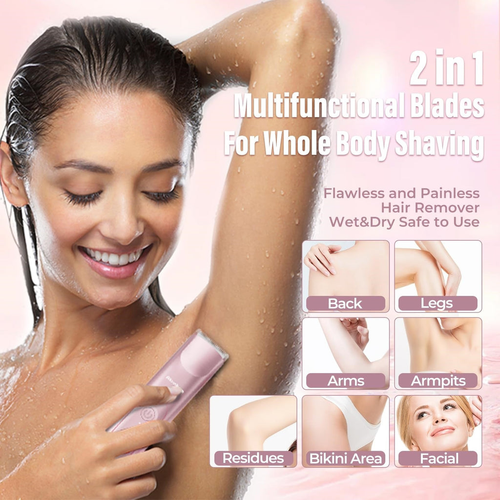 Multifunctional Women's Electric Shaver Double Head Bikini Trimmer