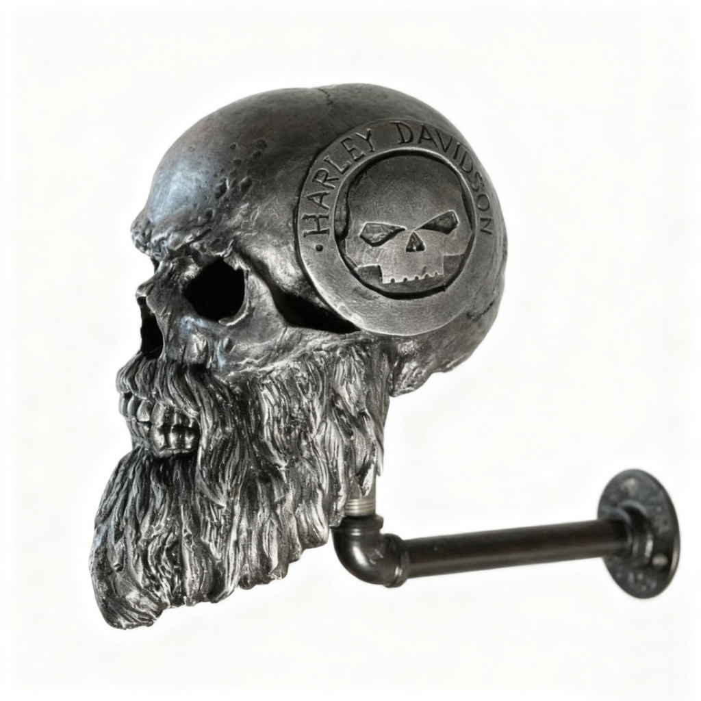 General HD Motorcycle Skull Helmet Stand