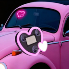 Car LED Ambient Light / Solar-Powered Heart-Shaped LED Neon Light