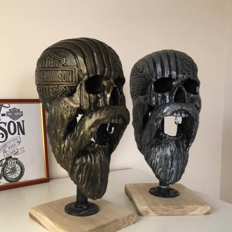 HD Rider Skull Helmet Holder