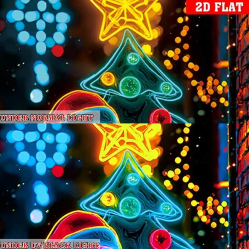 🏆Flash Sale⚡8K+ SOLD! Almost Gone-💥Fluorescent Christmas Door Cover Party Banner