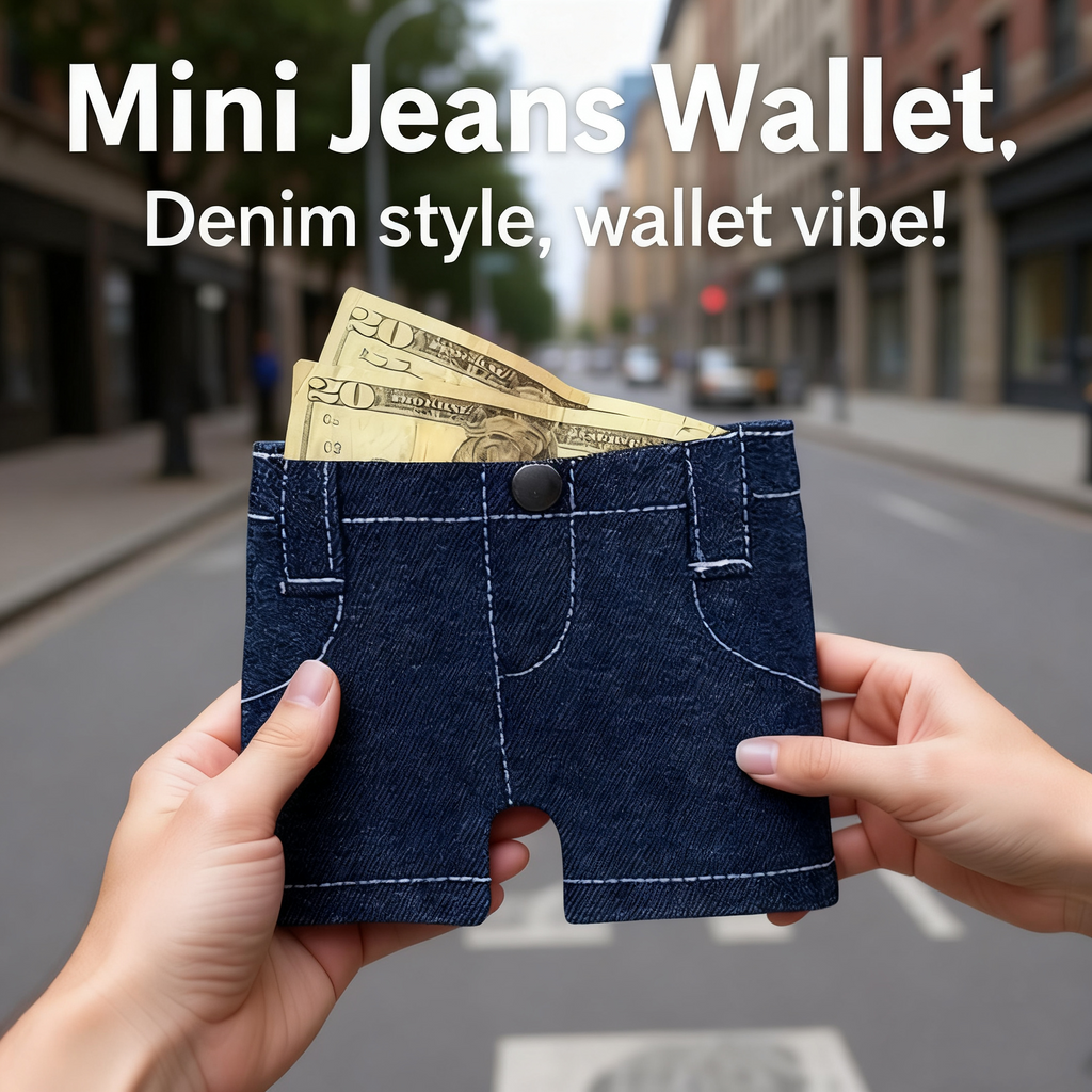 Handmade Mini Jeans Wallet