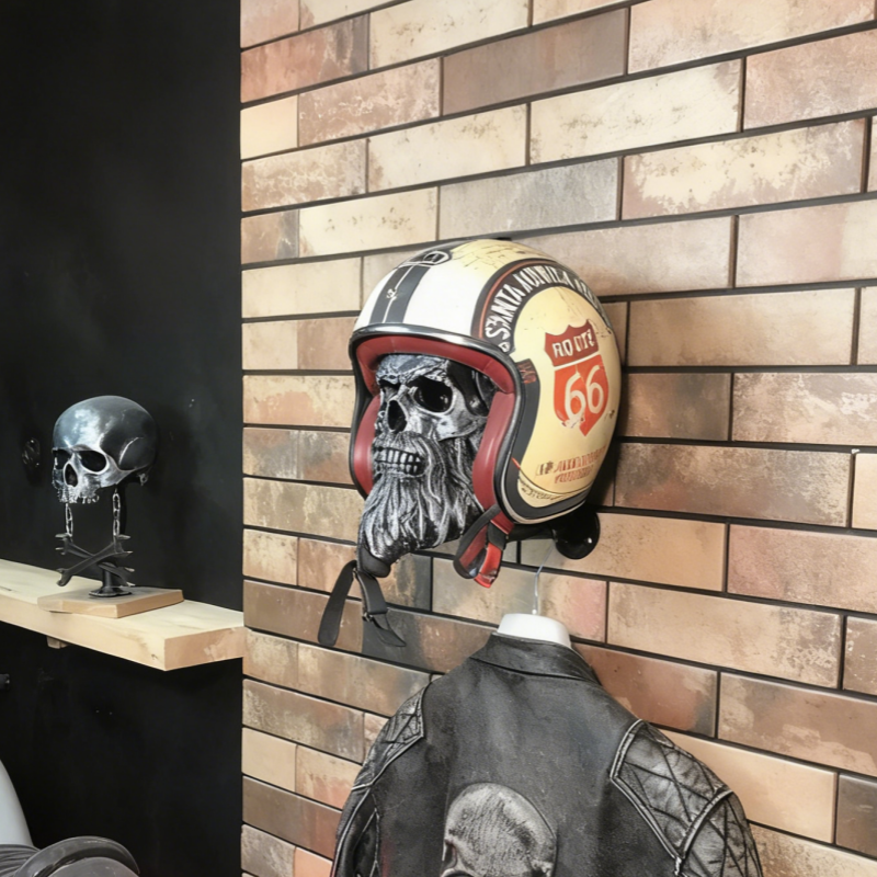 General HD Motorcycle Skull Helmet Stand