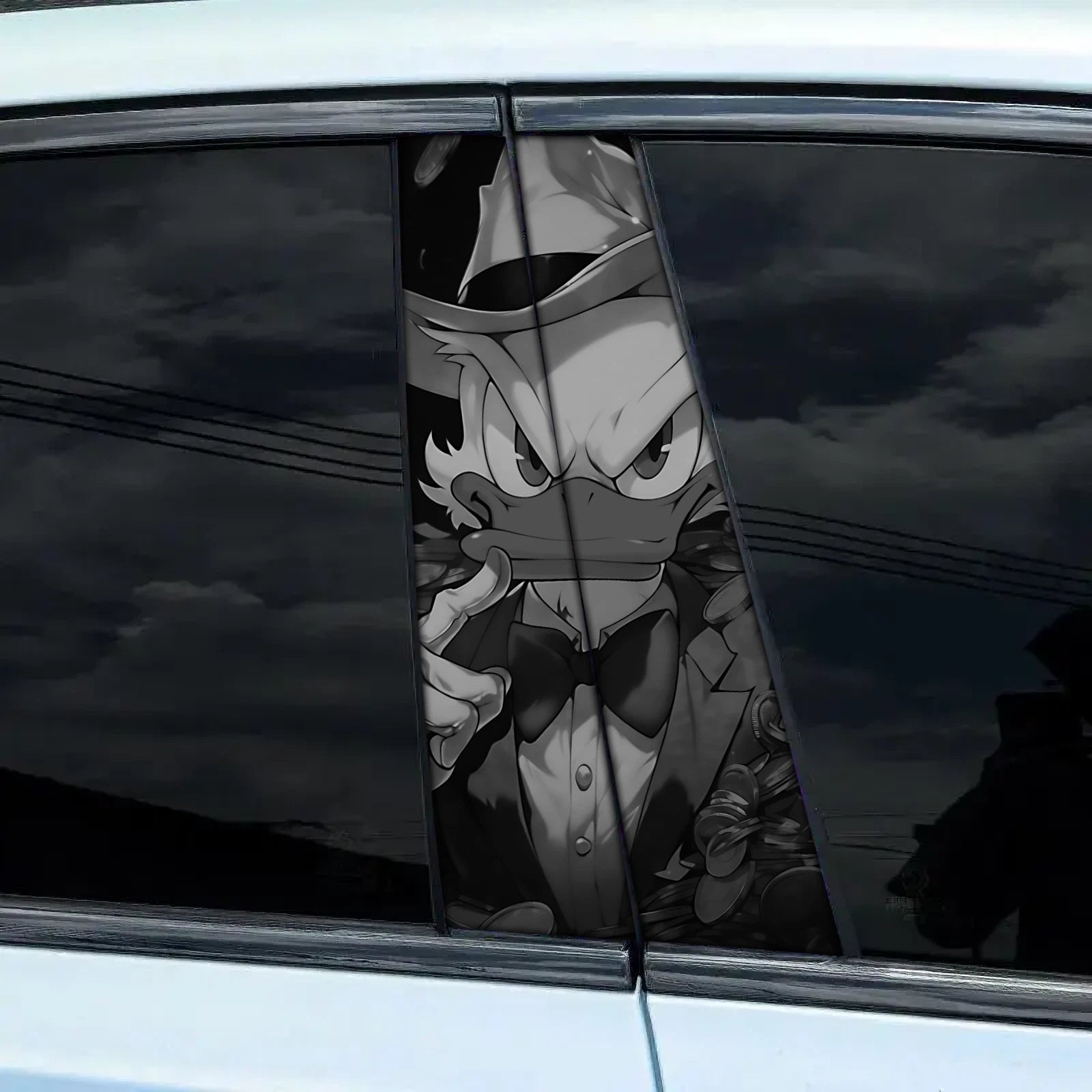 Universal Premium Vinyl Car Pillar Anime Stickers - Stylish and Durable B-Pillar Decals