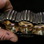 LuxeLofe® 5/8 inch Heavy-Duty Brass Skull Teeth Hardcore Style Collectible