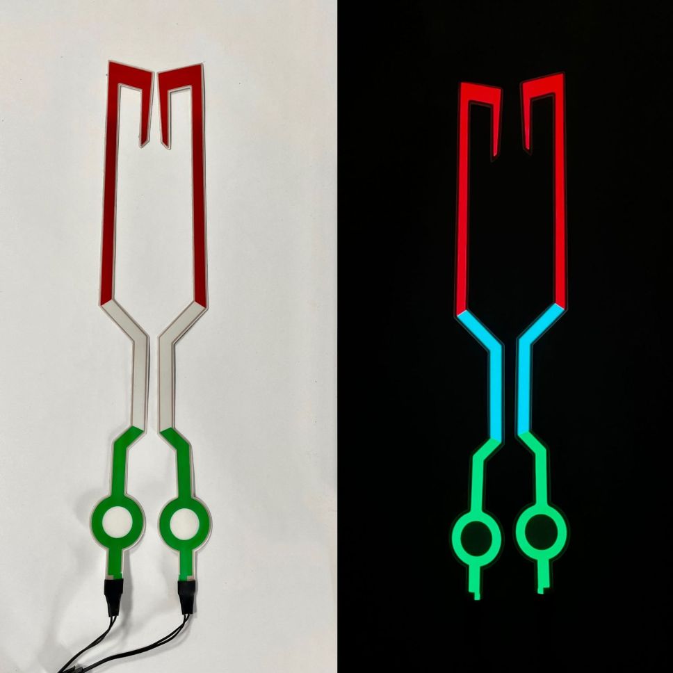 Universal Motorcycle Helmet El Line Light