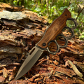 Knuckle Sleeve Knife - Natural Wood Handle