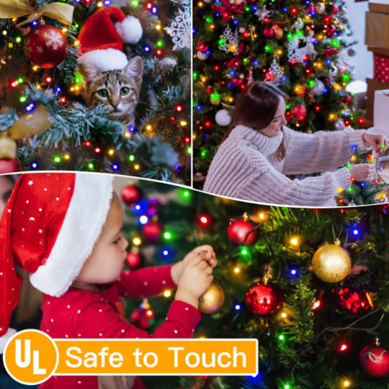 Waterproof Christmas Tree Waterfall Lights with Ring