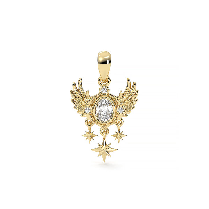 Handmade Gold Pixie Star Charm