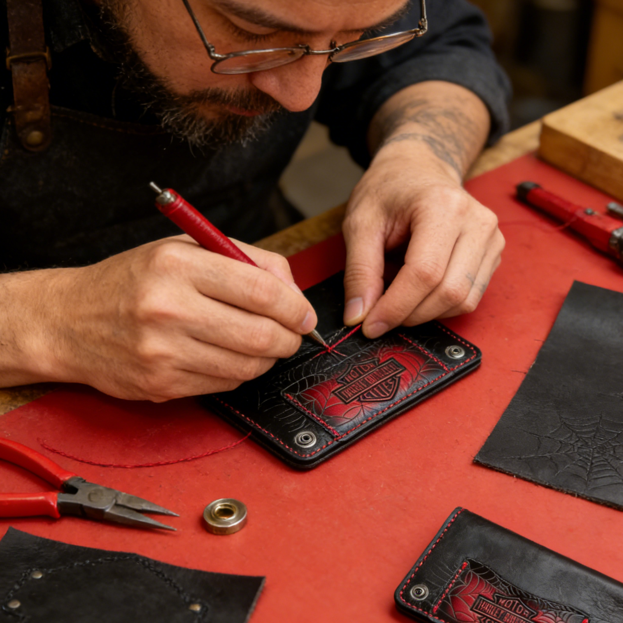 Handcrafted Leather HD Wallet