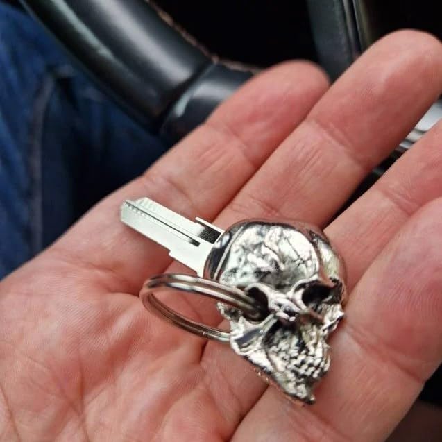 Universal Metal Devil Skull Key Cover for Motorcycles
