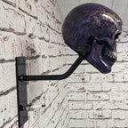 LAST DAY 70% OFF -Motorcycle Helmet Purple Lace Skull Stand