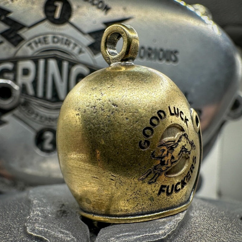 Skull Motorcycle Guardian Gremlin Bell Hanger