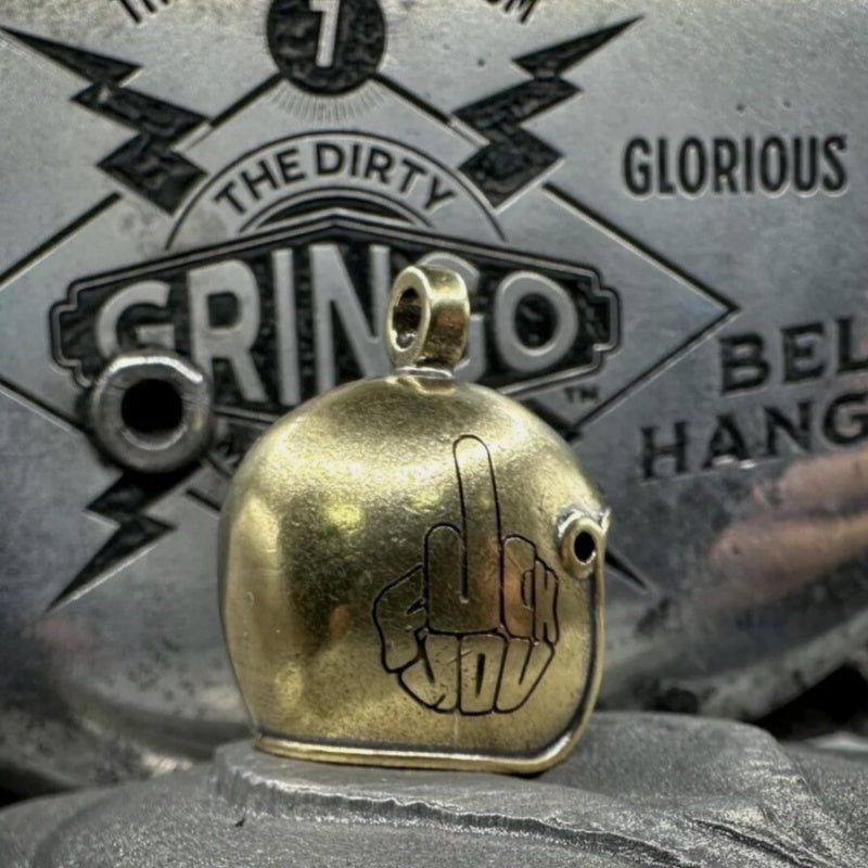 Skull Motorcycle Guardian Gremlin Bell Hanger