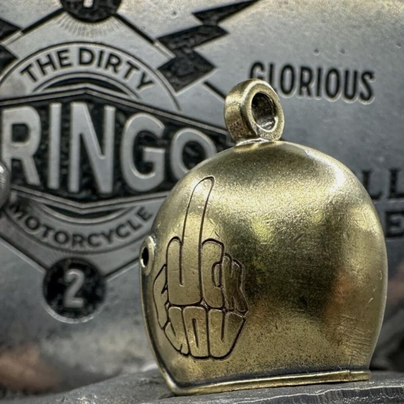 Skull Motorcycle Guardian Gremlin Bell Hanger