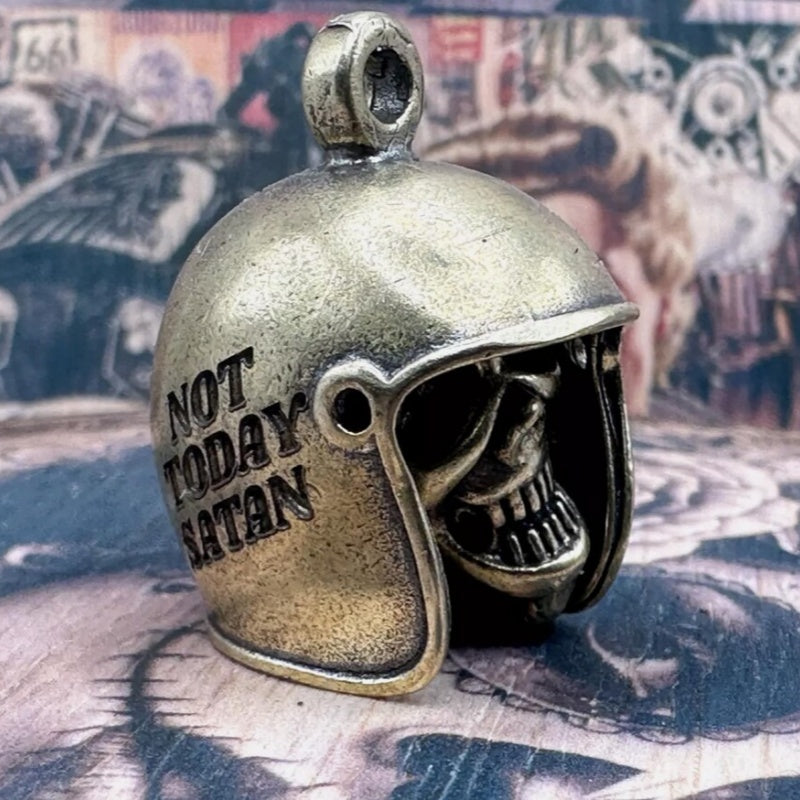 Skull Motorcycle Guardian Gremlin Bell Hanger