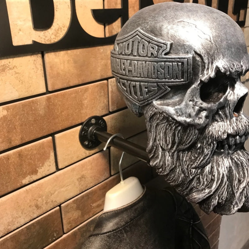 General HD Motorcycle Skull Helmet Stand