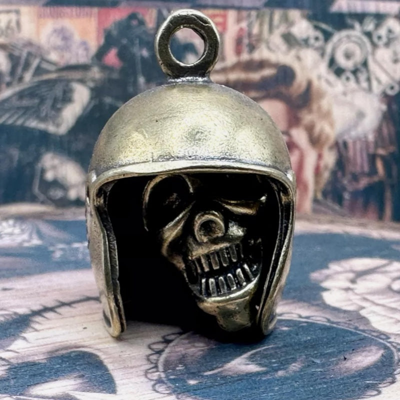 Skull Motorcycle Guardian Gremlin Bell Hanger