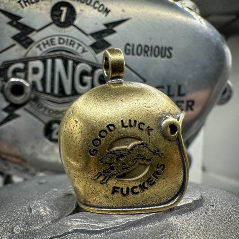 Skull Motorcycle Guardian Gremlin Bell Hanger