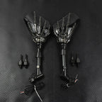 Motorcycle LED Hollowed-out Claw-shaped Turn Signals and Rearview Mirrors